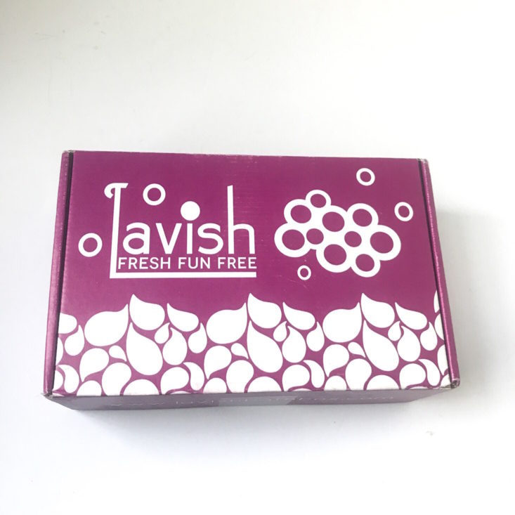 Lavish Bath Box October 2018 - Lavish Top View Box