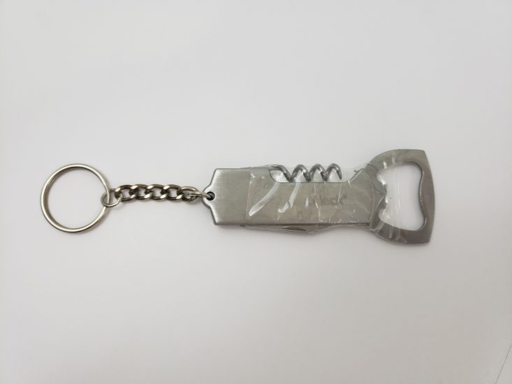 Mini Mystery Box Of Awesome September 2018 - Corkscrew and Wine Bottle Opener Keychain Front