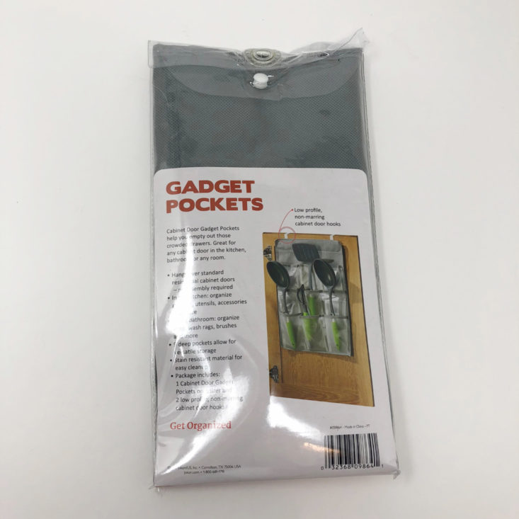 Mystery Box October 2018 - Jokari Cabinet Door Gadget Pockets Pack Back