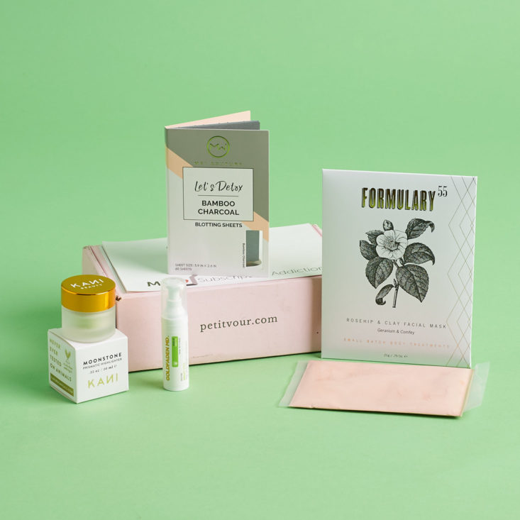 Petit Vour October 2018 - Box With All Products Front