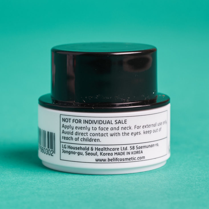 Play! Smarts by Sephora K-Beauty October 2018 - Belif Moisturizing Bomb Back