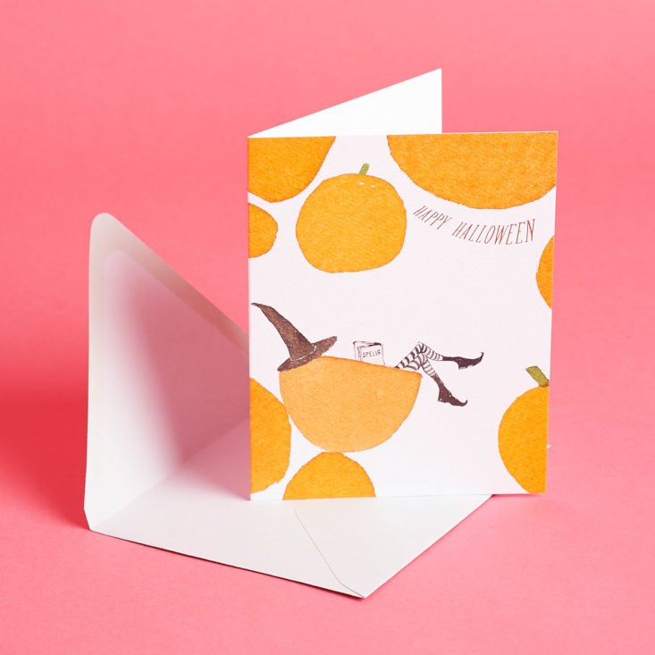 Postmarkd Studio orange pumpkin card