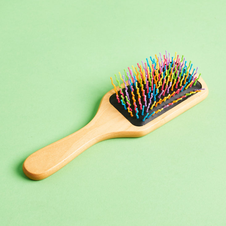 quirky crate rainbow hairbrush