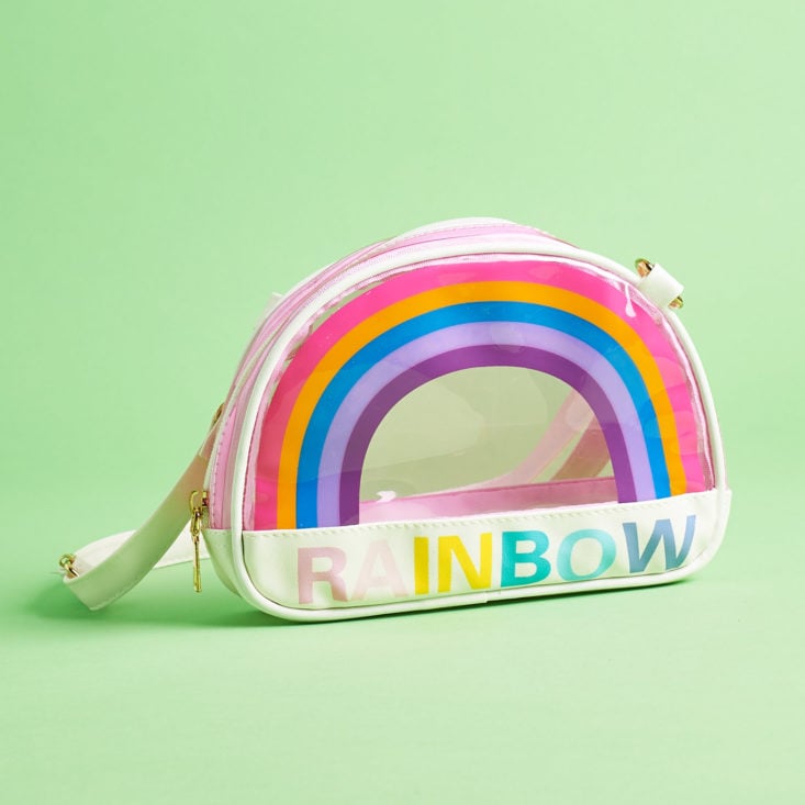 quirky crate rainbow purse