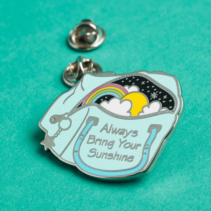 Quirky Post bring the sunshine pin