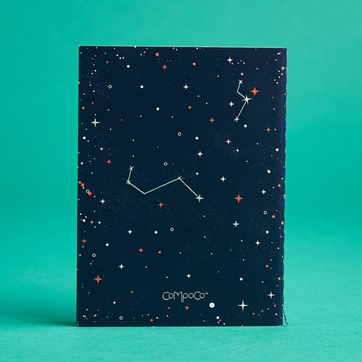 Quirky Post constellation notebook