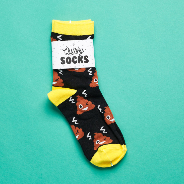 Quirky Post poop socks