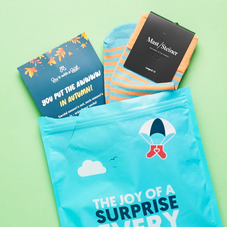 Say It With A Sock Mens October 2018 - Box Open Top