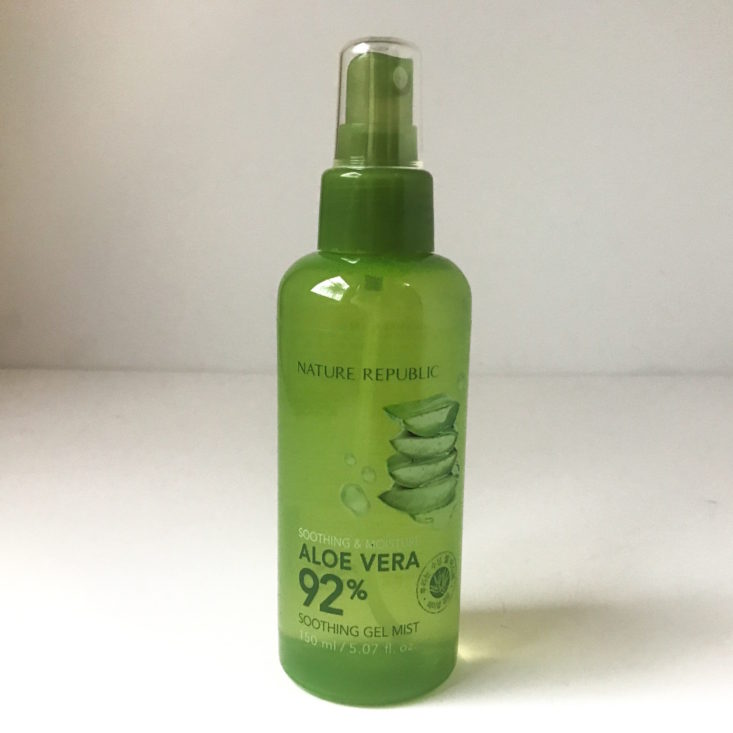 Sooni Mini mist - Nature Republic Aloe Soothing Gel Front View