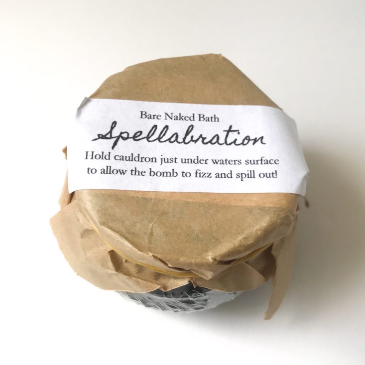Spellabration Witches Cauldron Bath Bomb By Bare Naked Bath - Top View
