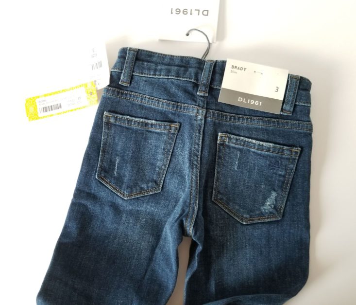 Stitch Fix Kids Boy Box October 2018 distressed jeans back detail