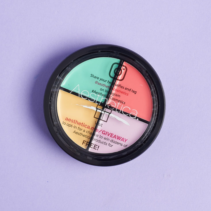 Vegan Cuts color correcting concealer 4-product palette