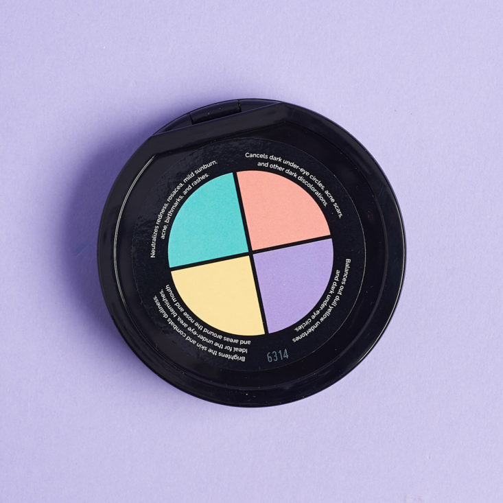 Vegan Cuts aesthetica color correcting palette