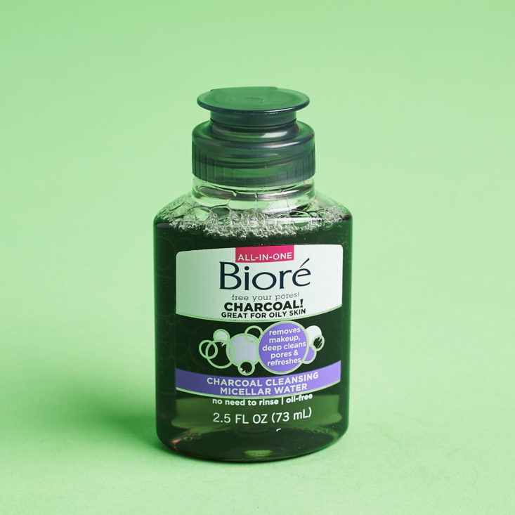 Walmart Beauty Box October 2018 - Biore Charcol Cleansing Micellar Water Front