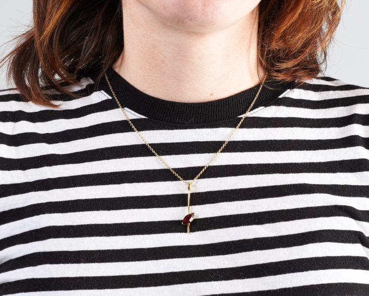 your bijoux box pendant necklace on model