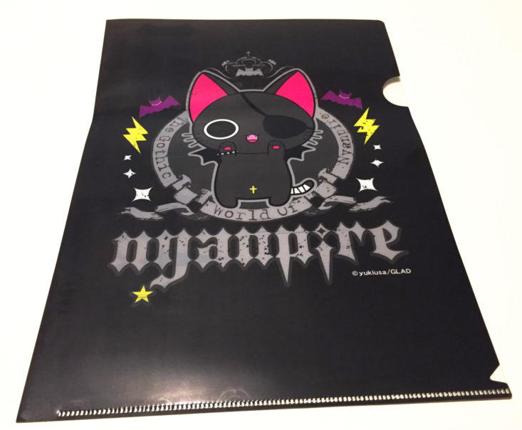 YumeTwins Subscription Box October 2018 - Nyanpire Clear File Front