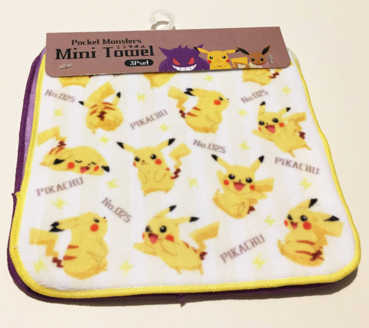 YumeTwins Subscription Box October 2018 - Pokemon Hand Towel Packet Top