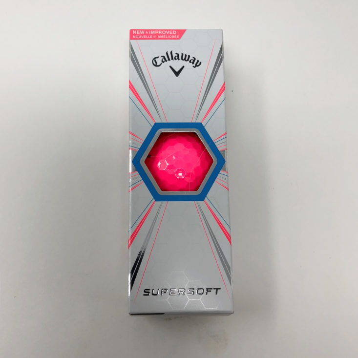 Tee Up Box October 2018 pink golfballs