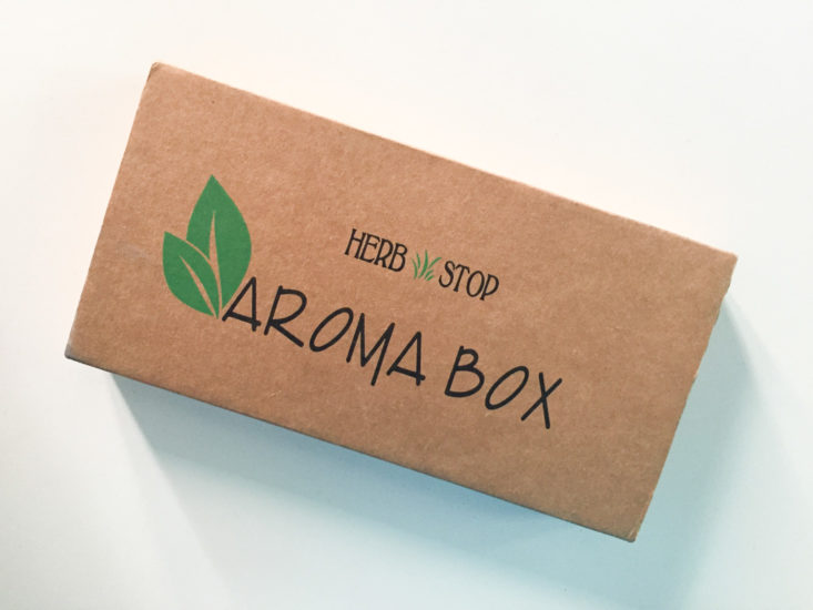 Aroma Box by Herb Stop Essential Oil Subscription Box Review October 2018 - Box Closed Top