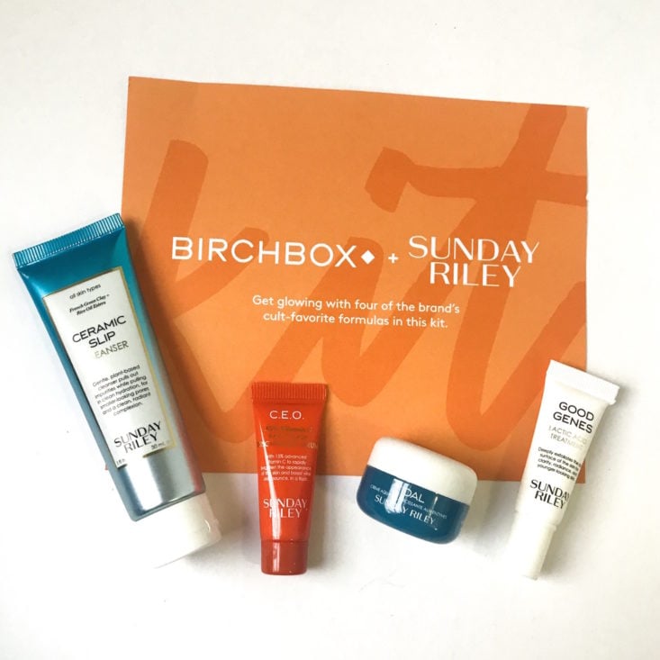 Birchbox Sunday Riley Discovery Kit Review - All Products Top