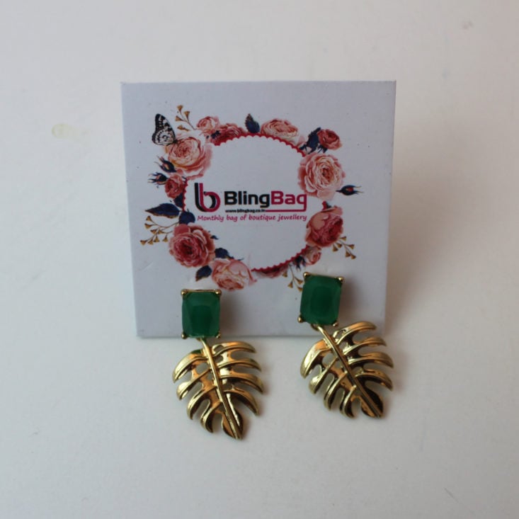 Bling Bag November 2018 - Arbor Delicate Earrings Front