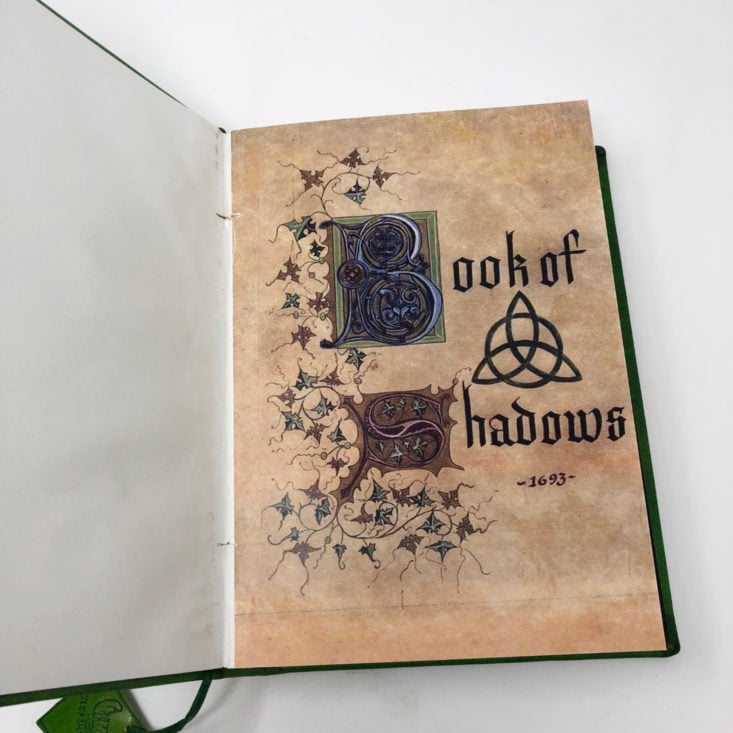 Charmed Box of Shadows October 2018 - The Book of Shadows Leather Journal 3