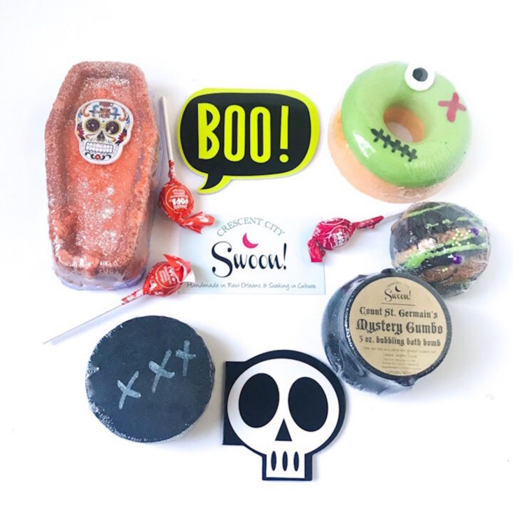 Crescent City Swoon Subscription Box October 2018 Review - Group Shot Top