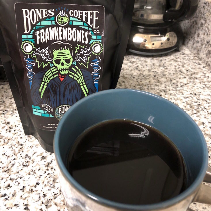 Deep Readers Club Box October 2018 - Bones Coffee Ground Coffee Made Front