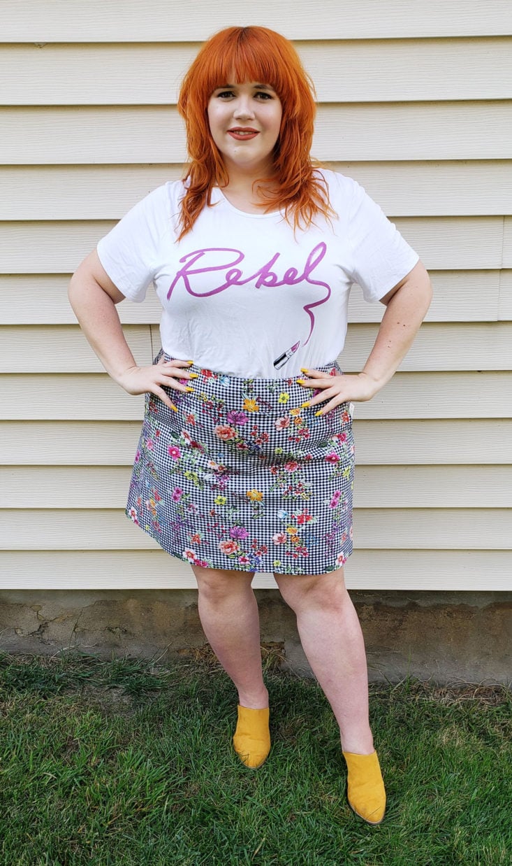 Dia & Co Subscription Box Review—October 2018 - Alison Graphic Tee 3 Front