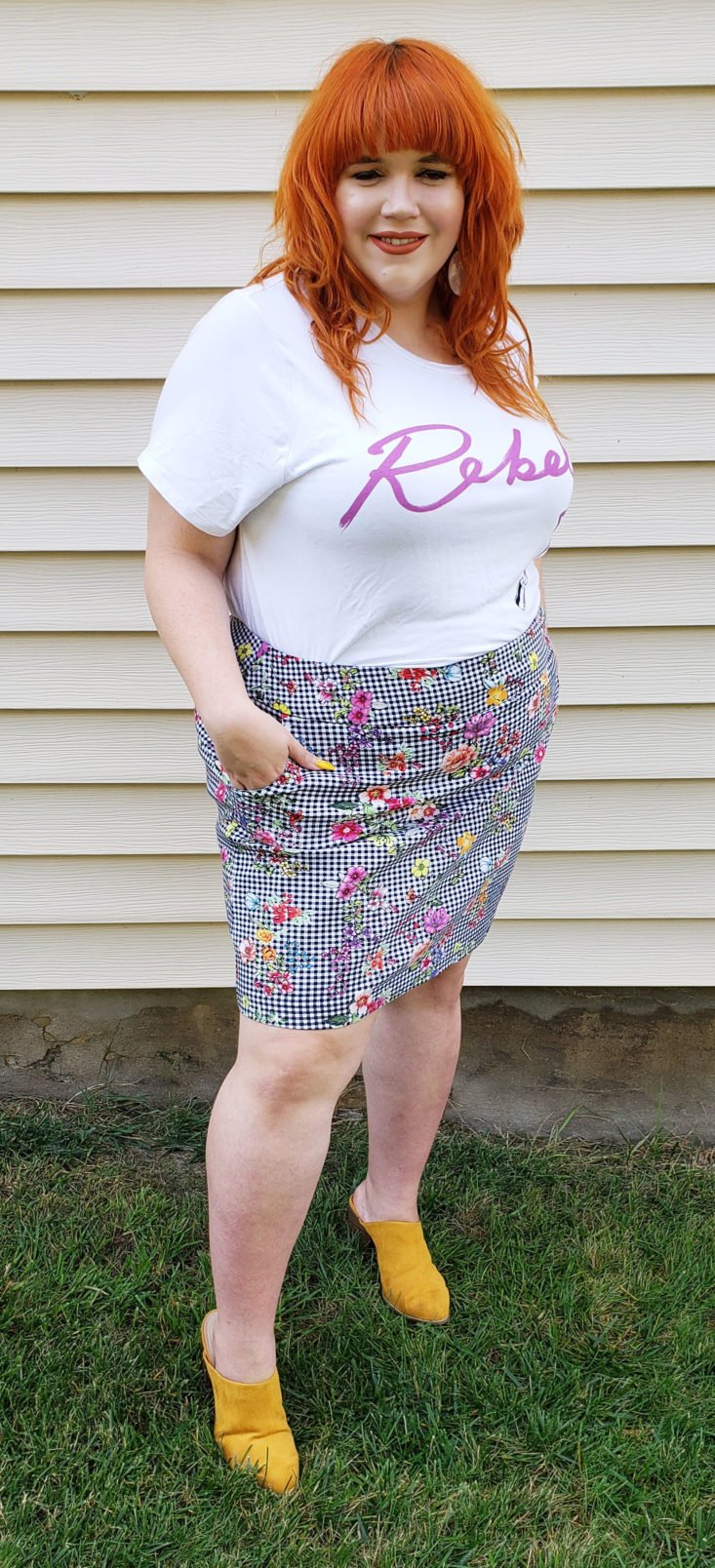 Dia & Co Subscription Box Review—October 2018 - Cora Skirt by Sharagano 1 Front