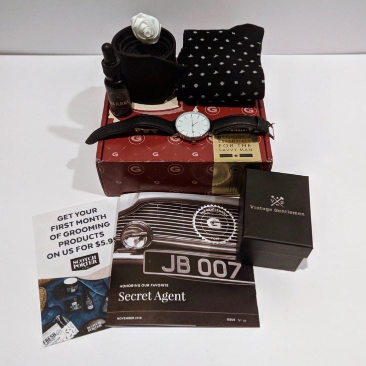 Gentleman’s Box November 2018 - Box With All Products