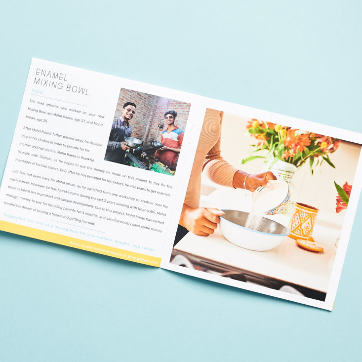 Globe In Bake booklet info