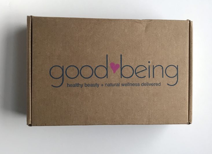 Goodbeing Box Subscription Review November 2018 - Closed Box Top