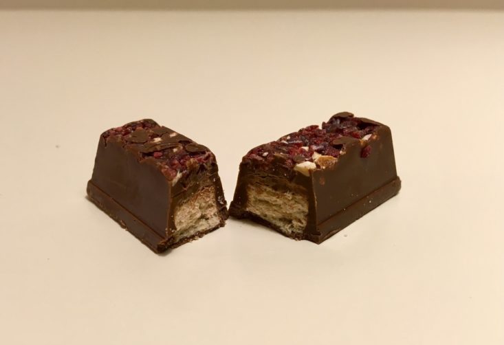 Japan Candy Box November 2018 - KitKat Chocolatory Cranberry Almond Chocolate Flavor Cut