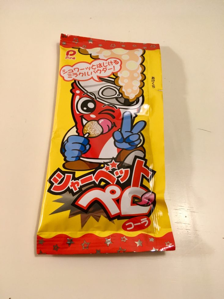 Japan Candy Box November 2018 - Pine Sherbet Pero Lollipop- Cola Flavor Bag