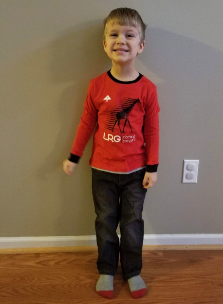 Kid Box Boy Box Fall 2018 red and black outfit