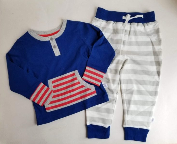 Kid Box Baby Boy's Fall Box blue, grey, red outfit