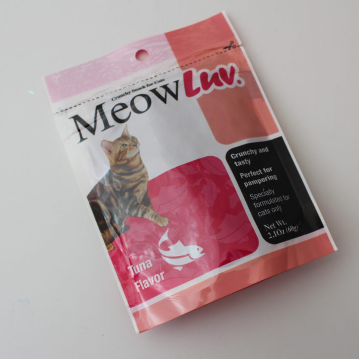 Pet Treater Cat Pack November 2018 Review - Meowluv Tuna Flavor Top