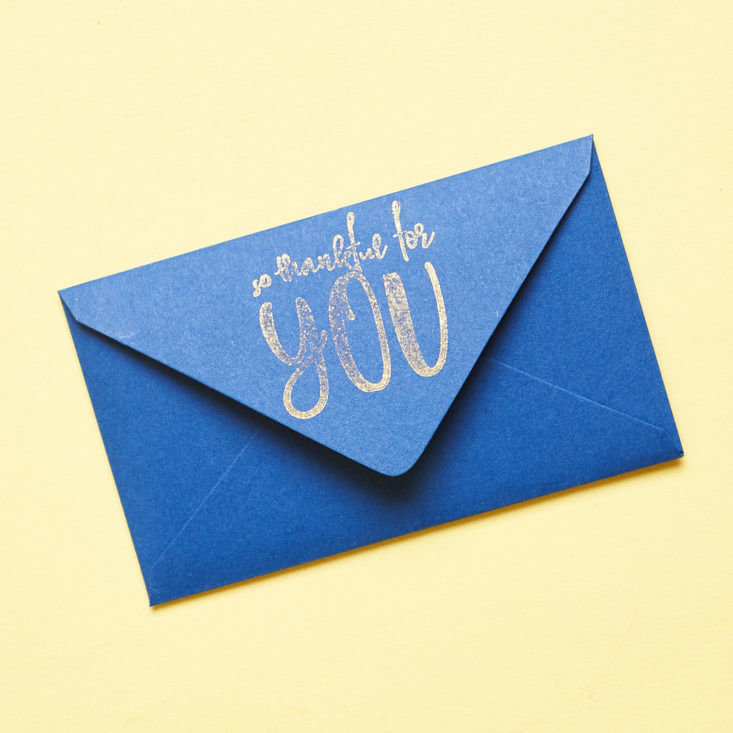 Postmarkd Studio November 2018 mini envelope