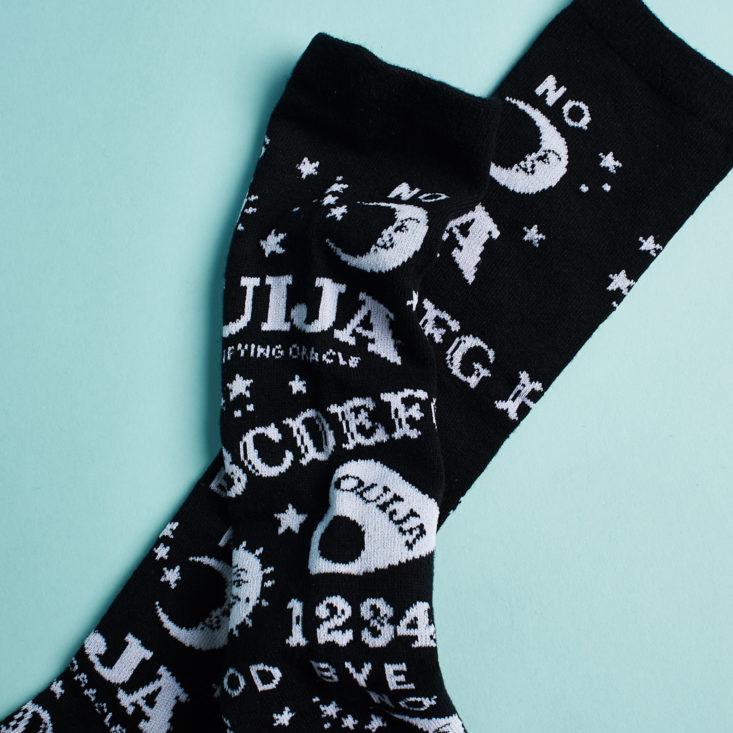 Quirky Crate ouija board patterned socks