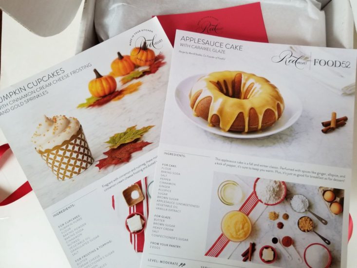 Red Velvet NYC Baking Kit Subscription recipes