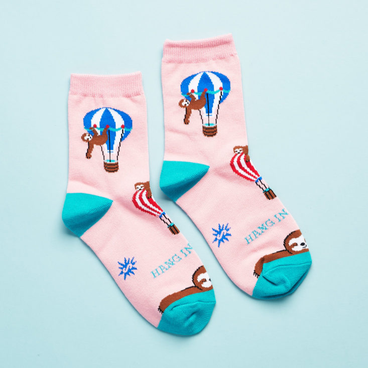 Say It With A Sock Girls October 2018 Sloth Socks