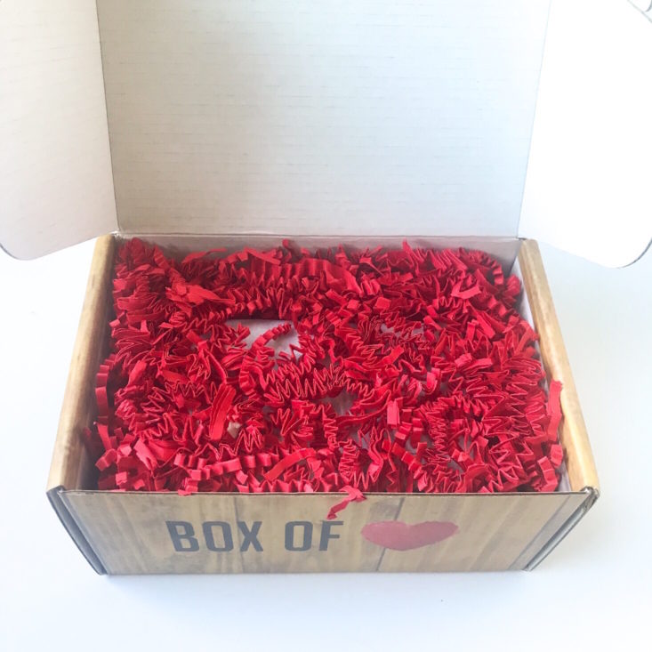 Soap Shack Box October 2018 - Open Box Top