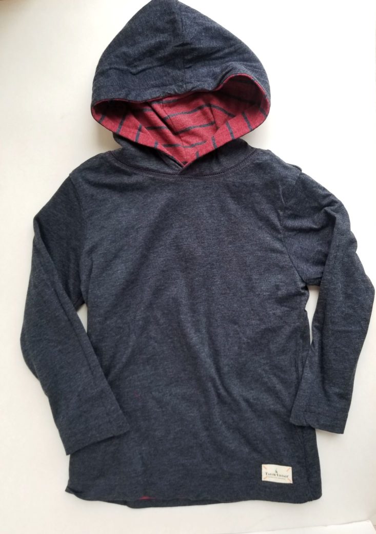 Stitch Fix Boys December 2018 reversible hoodie, grey