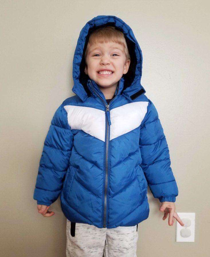 Stitch Fix Kids Boys November 2018 coat modeled