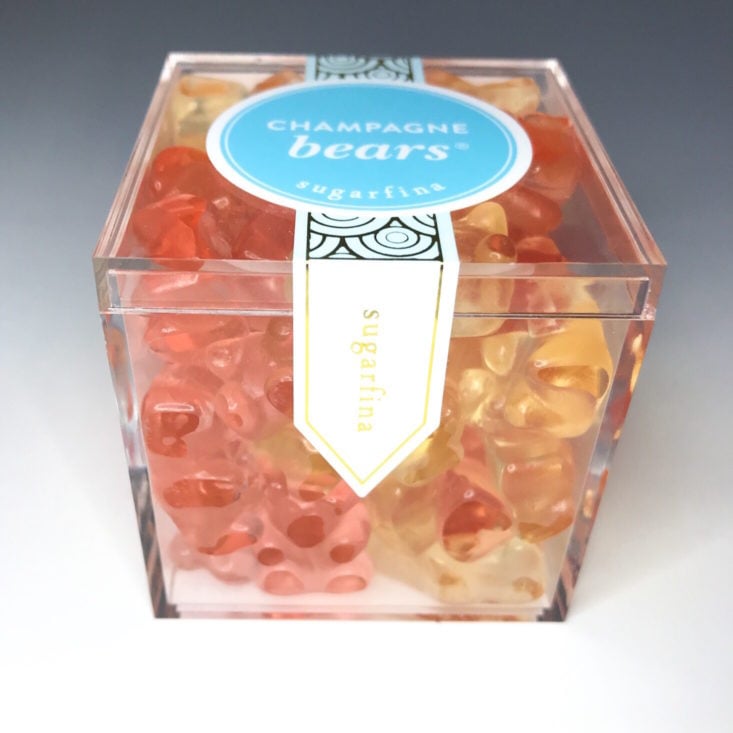 Sugarfina Trick Box - Champagne Bears, Small Candy Cube Side