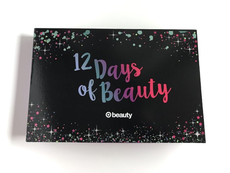 Target 12 Days of Beauty Advent Calendar Review November 2018 - Box Front Top