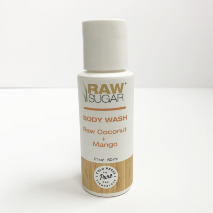 Target Beauty Box Good Clean Fun Hoiday 2018 - Raw Sugar Body Wash Raw Coconut and Mango Front