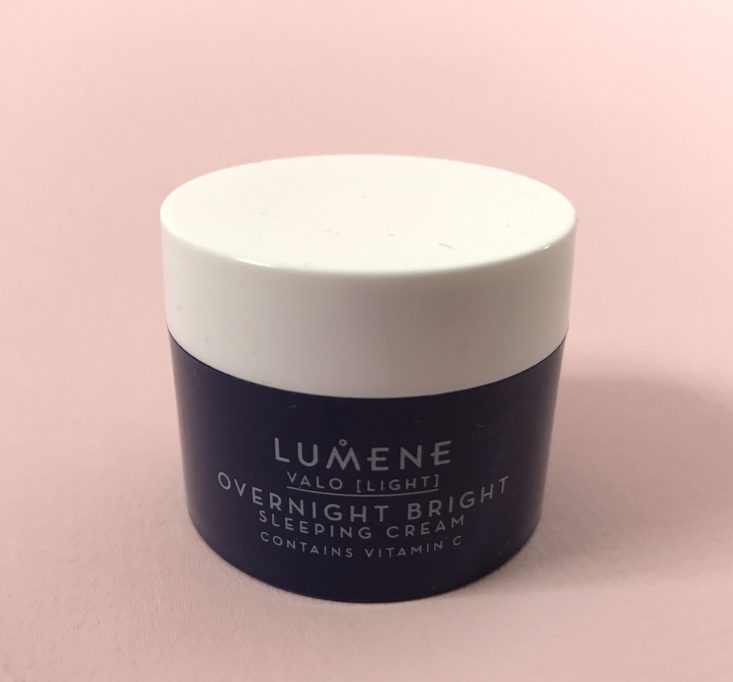 Target Beauty Box November 2018 - Lumene VALO Overnight Cream 3a