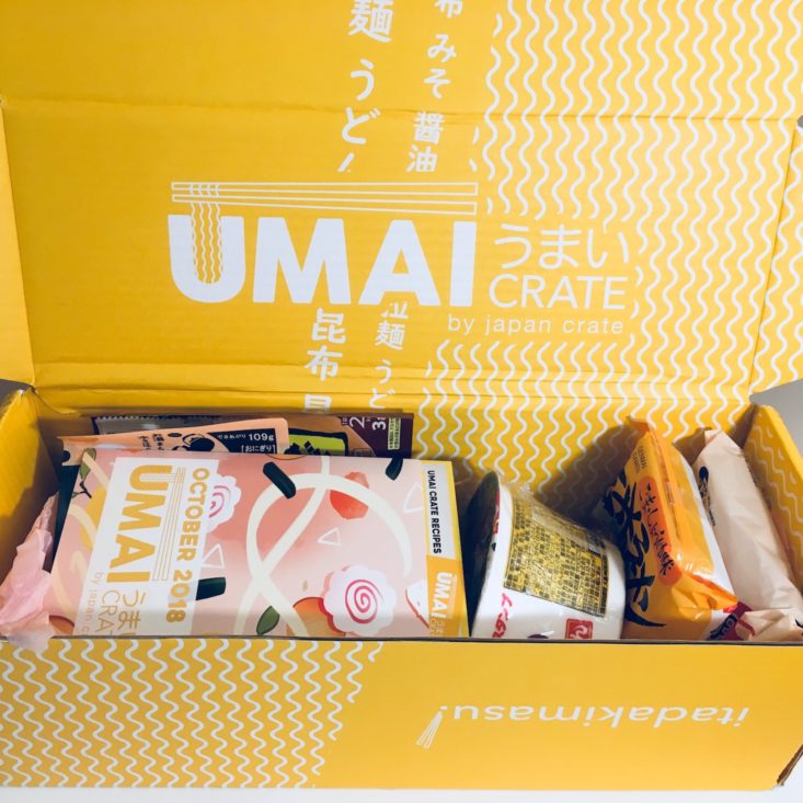 Umai Crate October 2018 - OPEN BOX Front